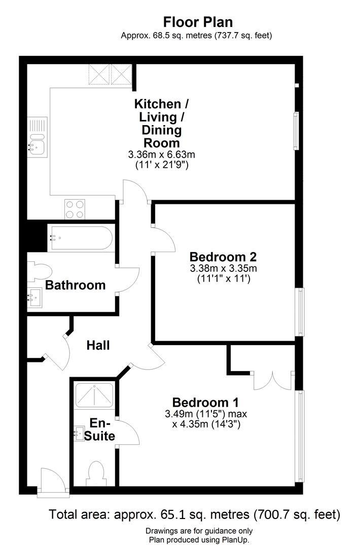 Floor plan Newmarket Road, Cambridge